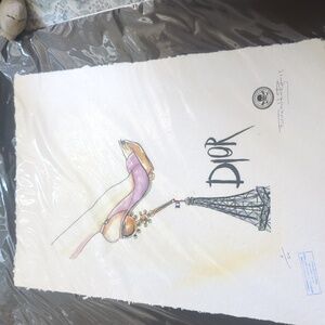 Dior Women's Chic Purple and Gold Heels